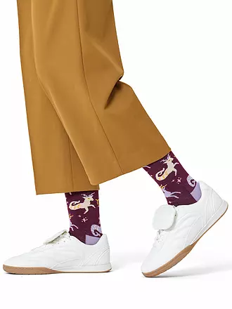 HAPPY SOCKS | Damen Socken STEINBOCK 36-40 dark red | 